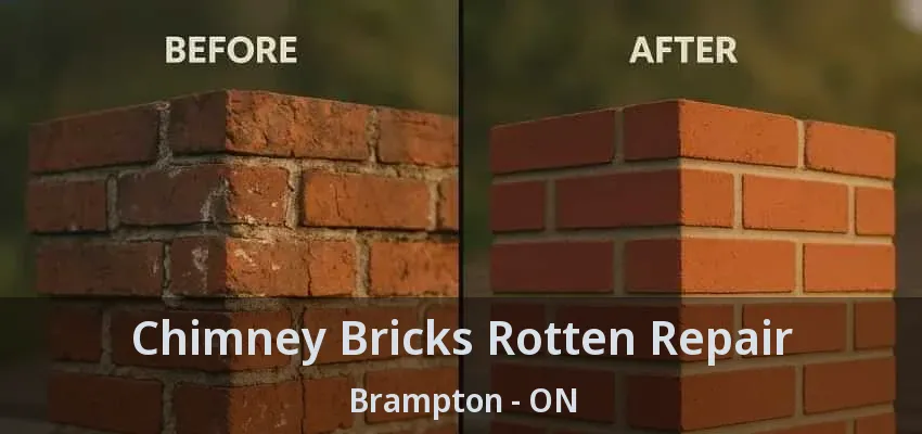 Chimney Bricks Rotten Repair Brampton - ON