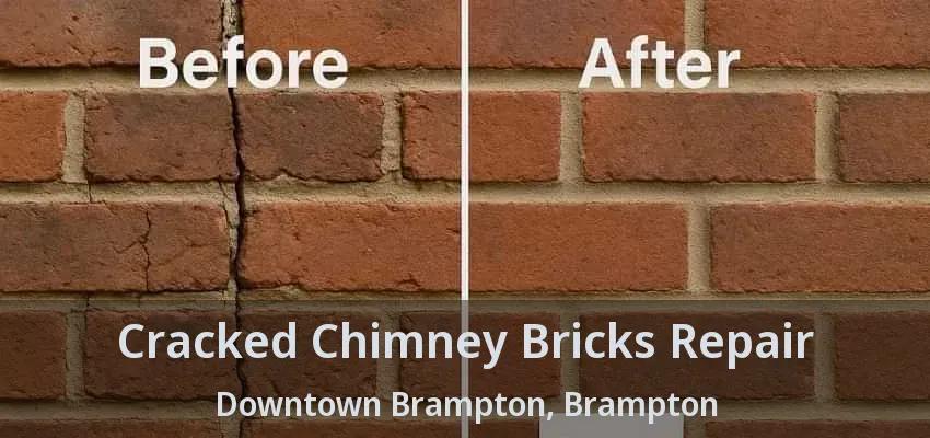 Cracked Chimney Bricks Repair Downtown Brampton, Brampton - ON