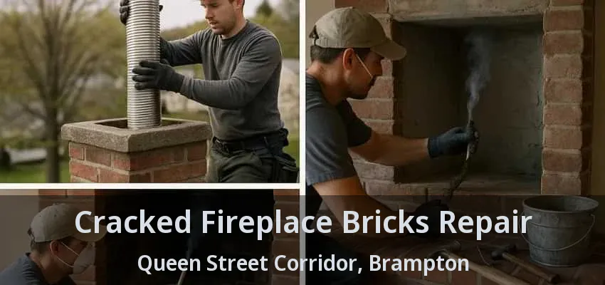 Cracked Fireplace Bricks Repair Queen Street Corridor, Brampton - ON Cracked Fireplace Bricks Repair Queen Street Corridor, Brampton - ON